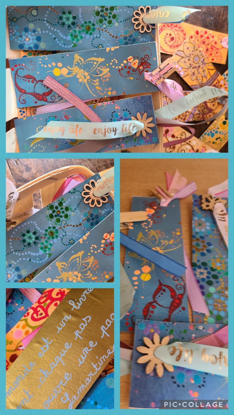 Marque page ton bleu