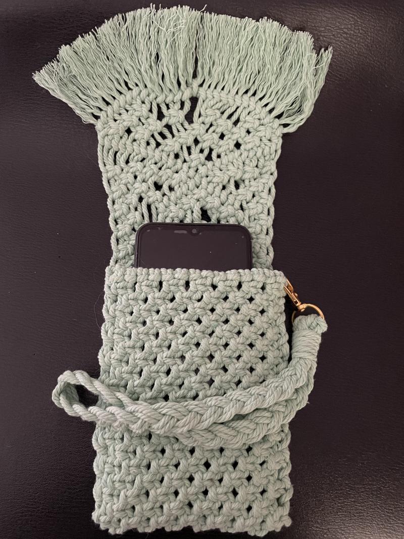 Fabrication de création en macramé 