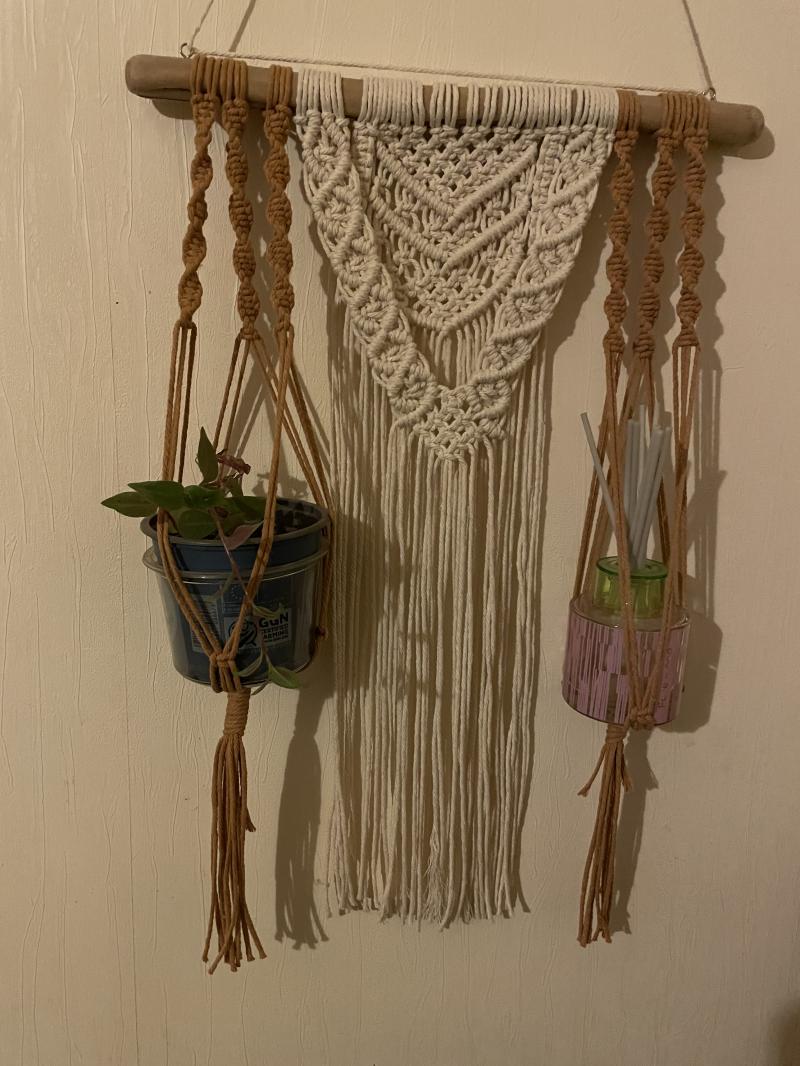 Fabrication de création en macramé 