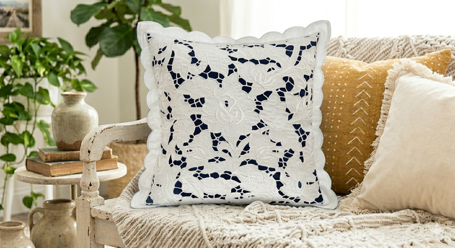 Coussin broderie