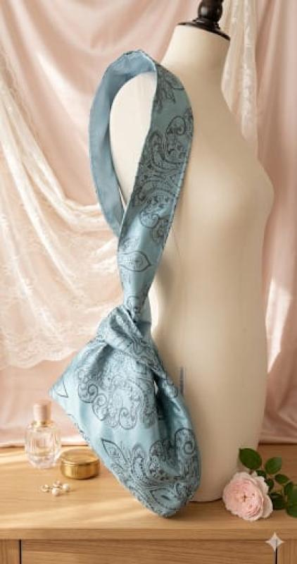 Sac japonais brocard bleu