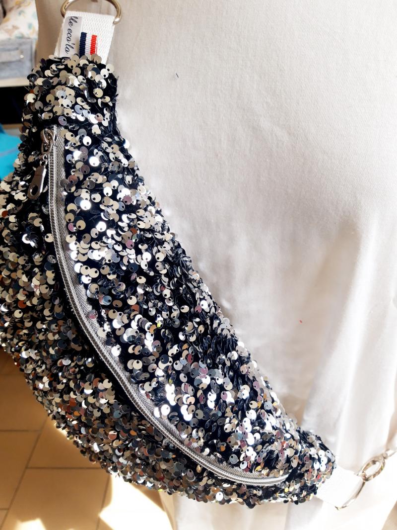 Sac banane sequins