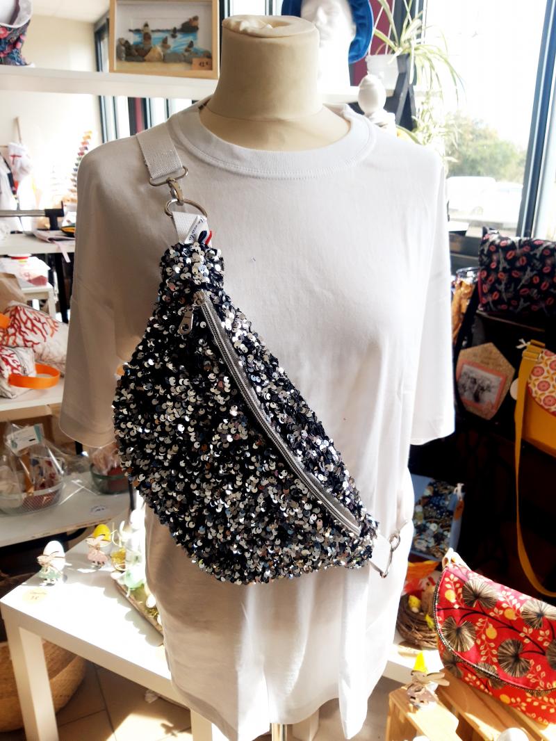 Sac banane sequins