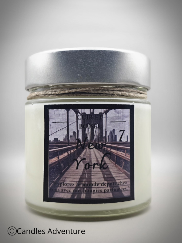 Bougie parfumée Cuir & Bois – New York