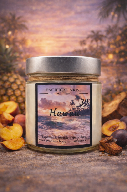 Bougie parfumée Pacific Sunrise – Hawaï
