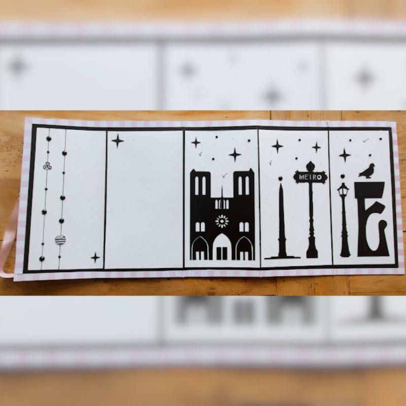 carte personnalisée thème Paris et monuments de Paris