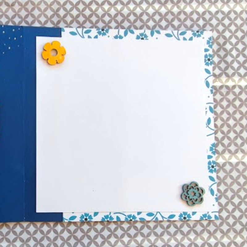 Carte anniversaire champêtre, bohème, fleurie, dolce vita