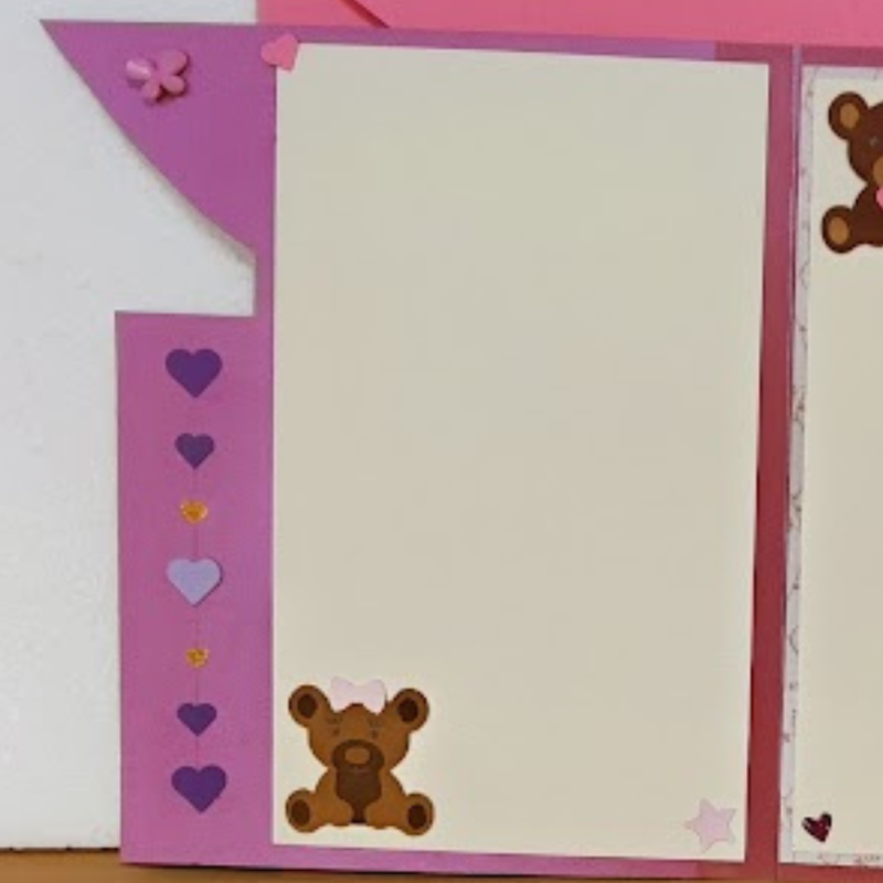 Carte anniversaire enfant thème ourson