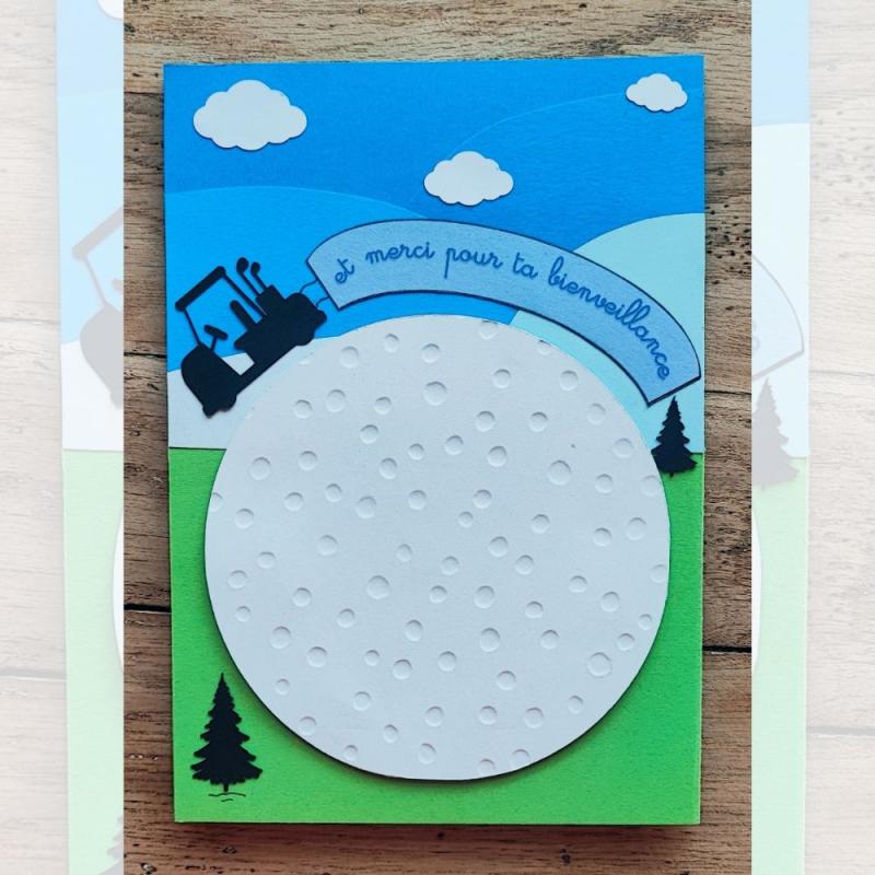 Carte anniversaire golf, golfeur