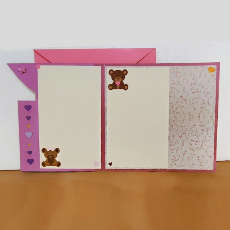 Carte anniversaire enfant thème ourson