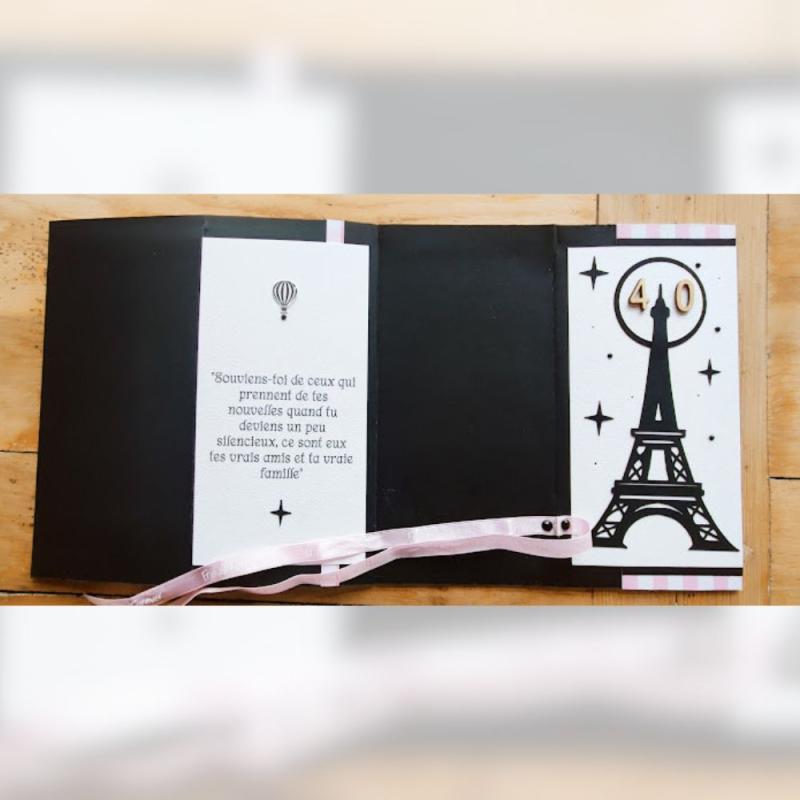 carte personnalisée thème Paris et monuments de Paris