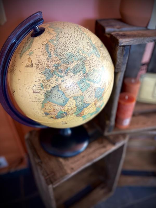 Mappe monde lumineuse