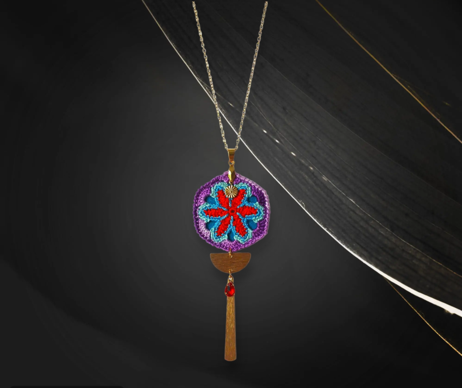 Collier crochet et pampilles '' Asteria '' 