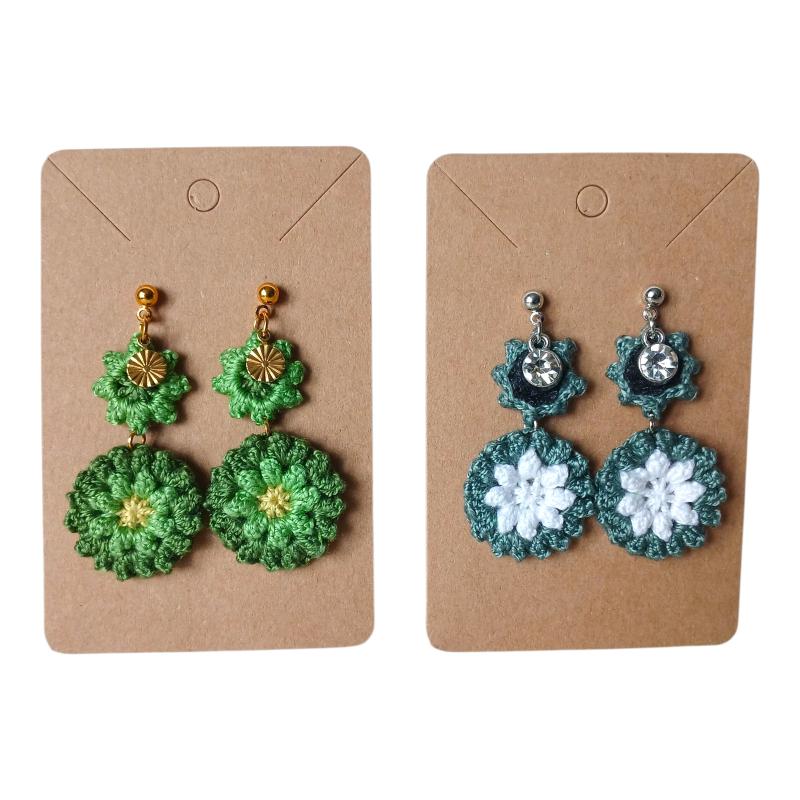 Boucles d'oreilles crochet et pampilles II