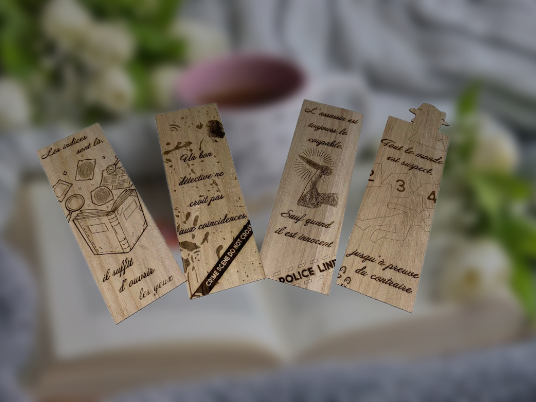 Marque-pages sur le Thème des Romans Policiers ?️‍♂️?